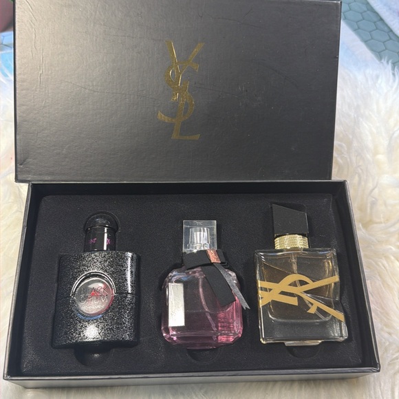 Yves Saint Laurent Accessories - Yves Saint Laurent Mini Fragrance Set — Black, Pink & Gold